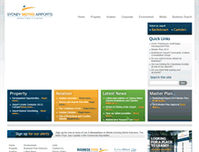 Tablet Screenshot of bankstownairport.com.au